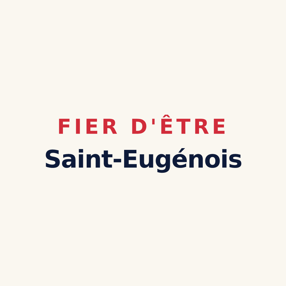 Tasse « Fier d'être Saint-Eugénois » — design pour Saint-Eugène