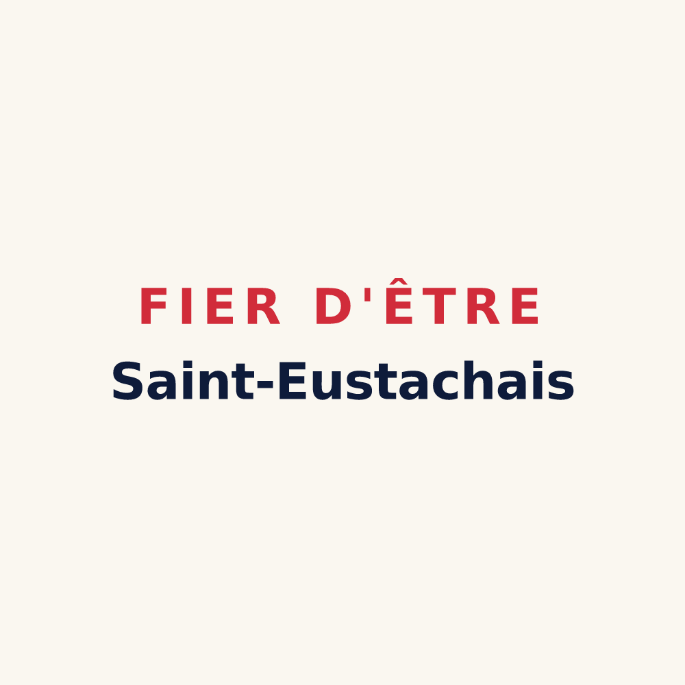 Tasse « Fier d'être Saint-Eustachais » — design pour Saint-Eustache-la-Forêt