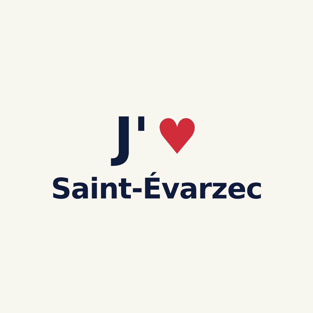 Tasse personnalisée Saint-Évarzec — design J'aime Saint-Évarzec