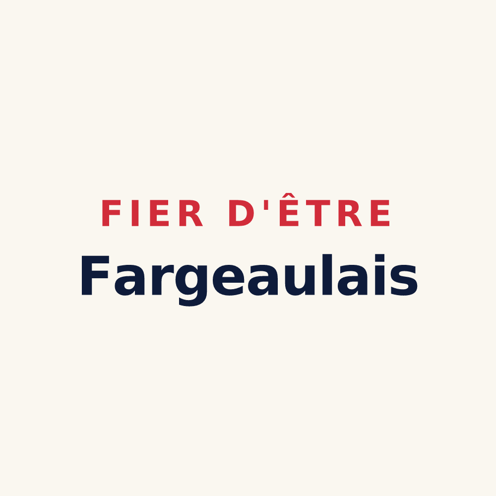Tasse « Fier d'être Fargeaulais » — design pour Saint-Fargeau