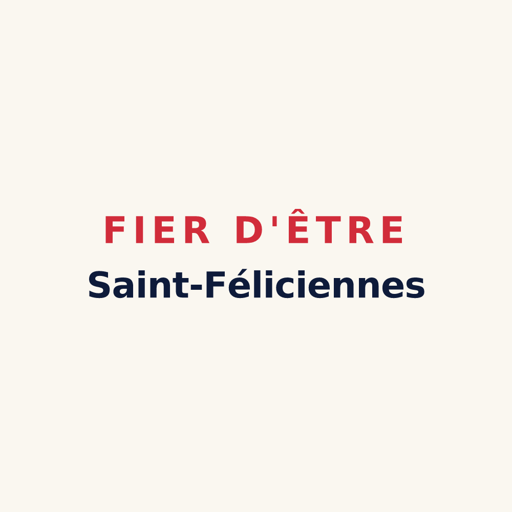 Tasse « Fier d'être Saint-Féliciennes » — design pour Saint-Félix