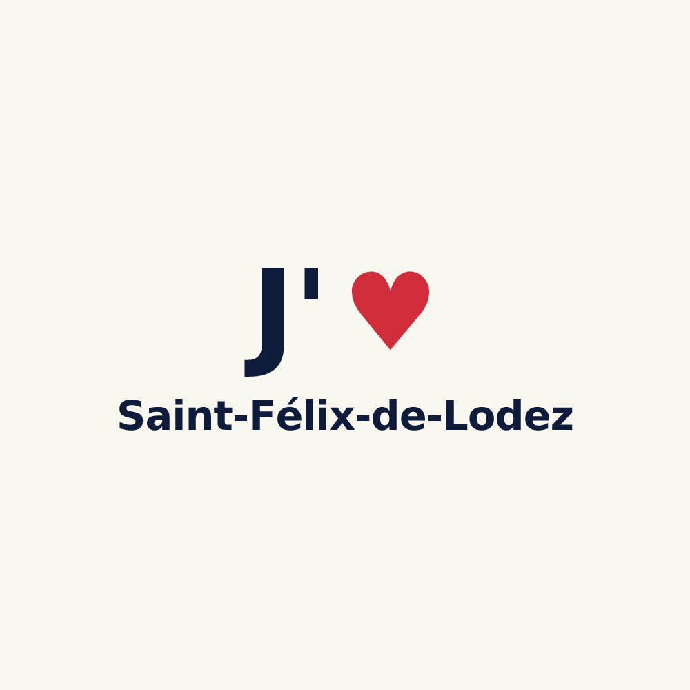 Tasse personnalisée Saint-Félix-de-Lodez — design J'aime Saint-Félix-de-Lodez