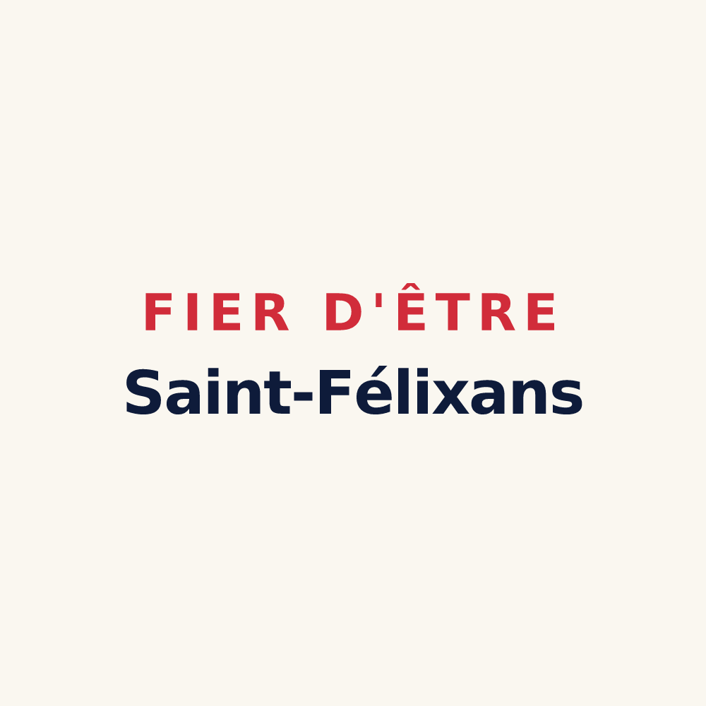 Tasse « Fier d'être Saint-Félixans » — design pour Saint-Félix-de-Tournegat