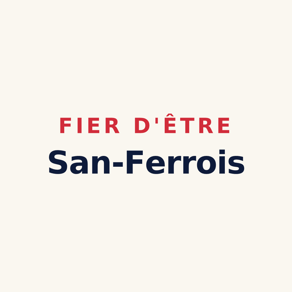 Tasse « Fier d'être San-Ferrois » — design pour Saint-Ferréol-d'Auroure