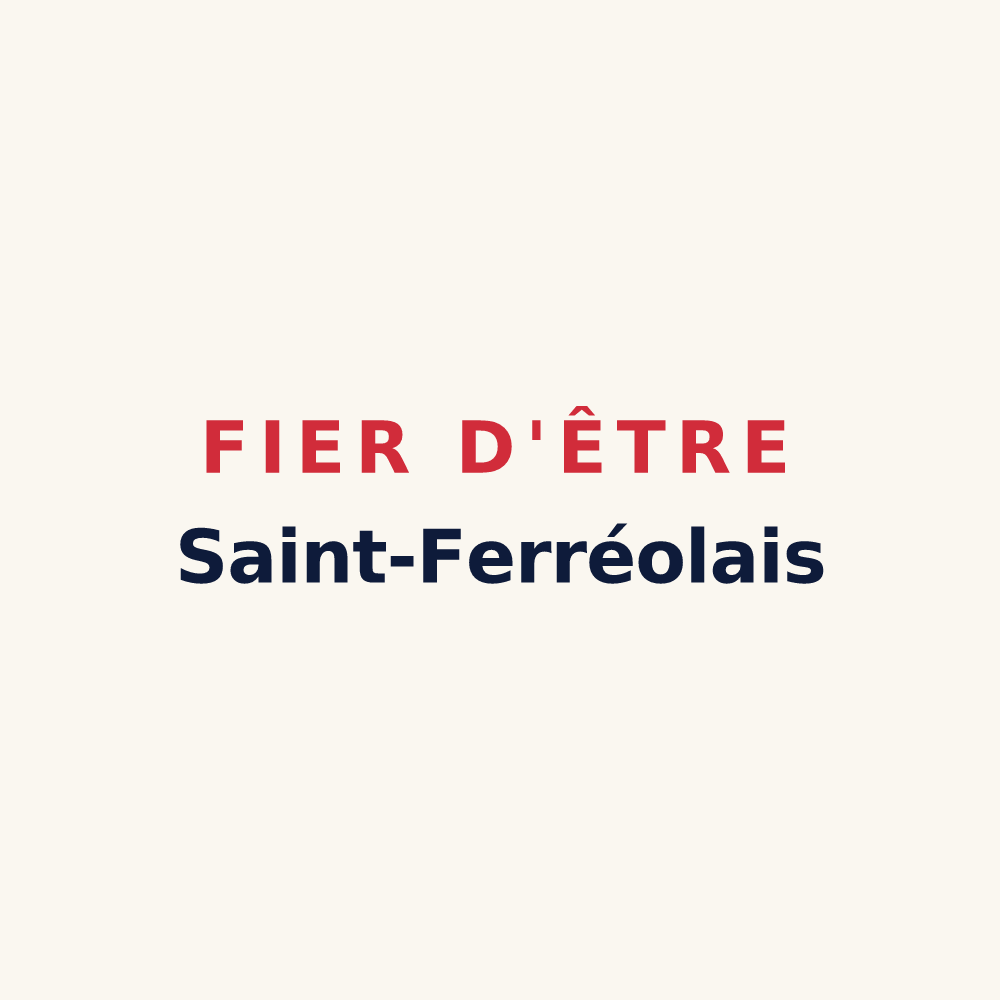 Tasse « Fier d'être Saint-Ferréolais » — design pour Saint-Ferréol-Trente-Pas