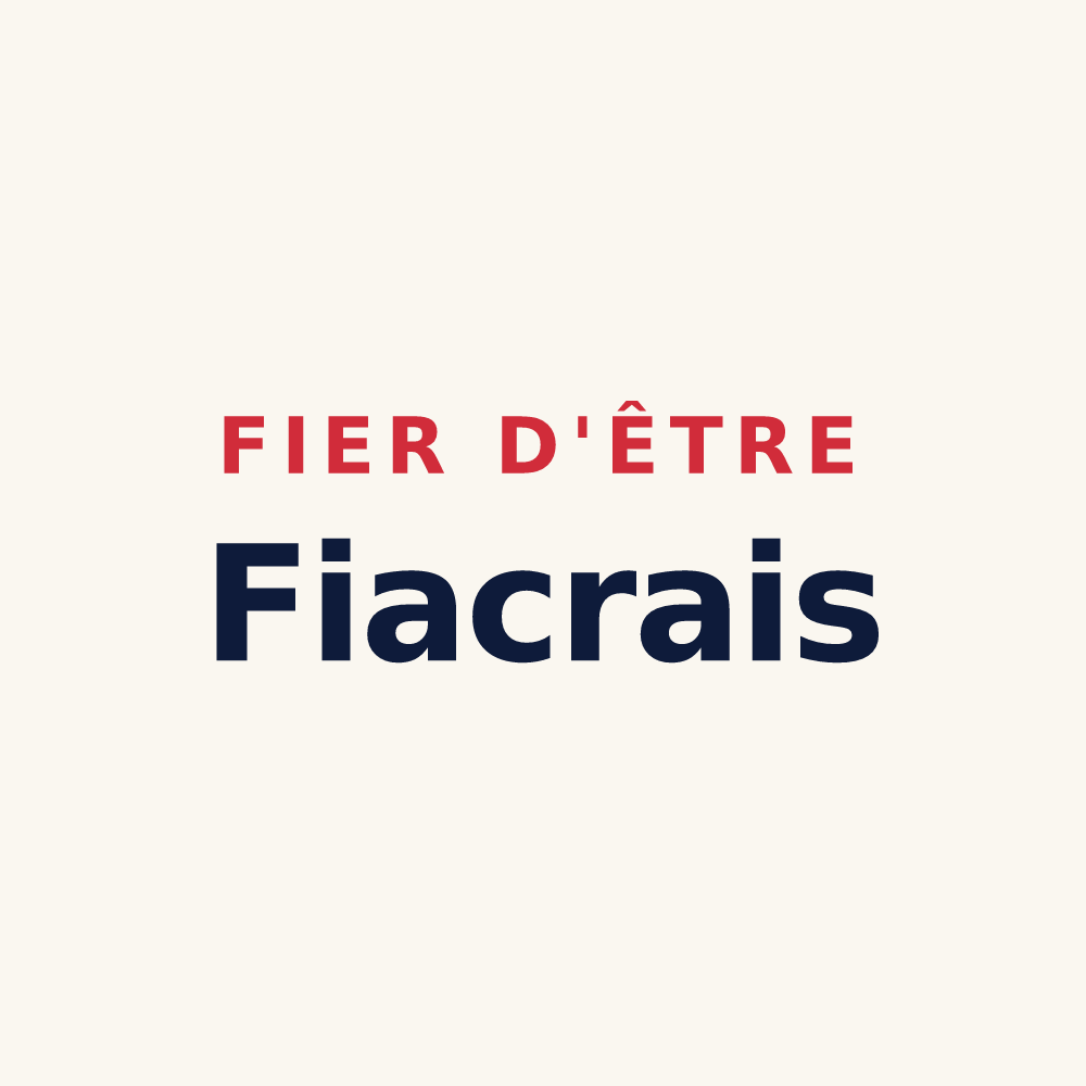Tasse « Fier d'être Fiacrais » — design pour Saint-Fiacre-sur-Maine