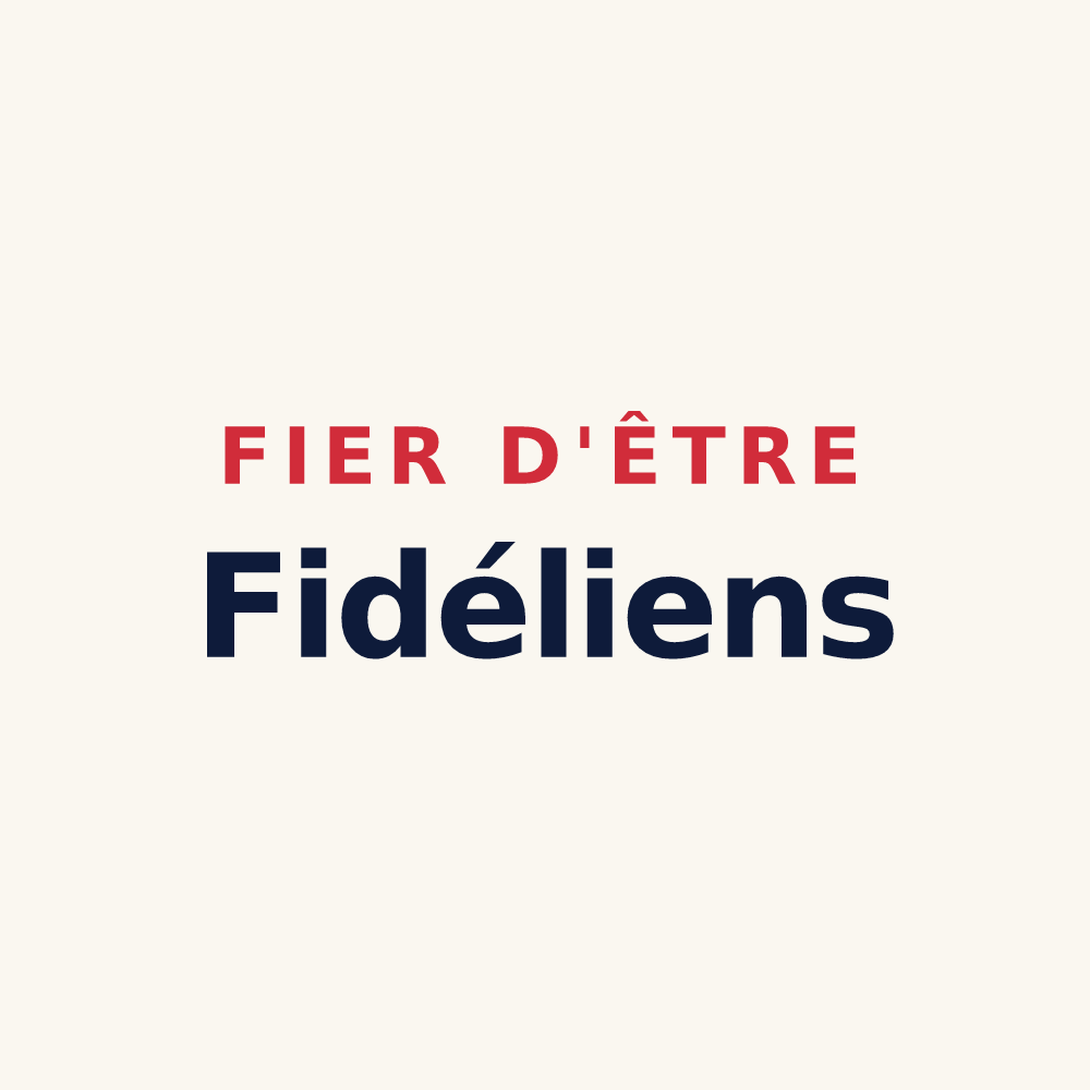 Tasse « Fier d'être Fidéliens » — design pour Saint-Fiel