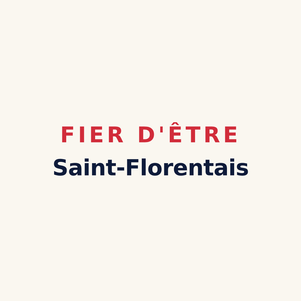 Tasse « Fier d'être Saint-Florentais » — design pour Saint-Florent-le-Jeune