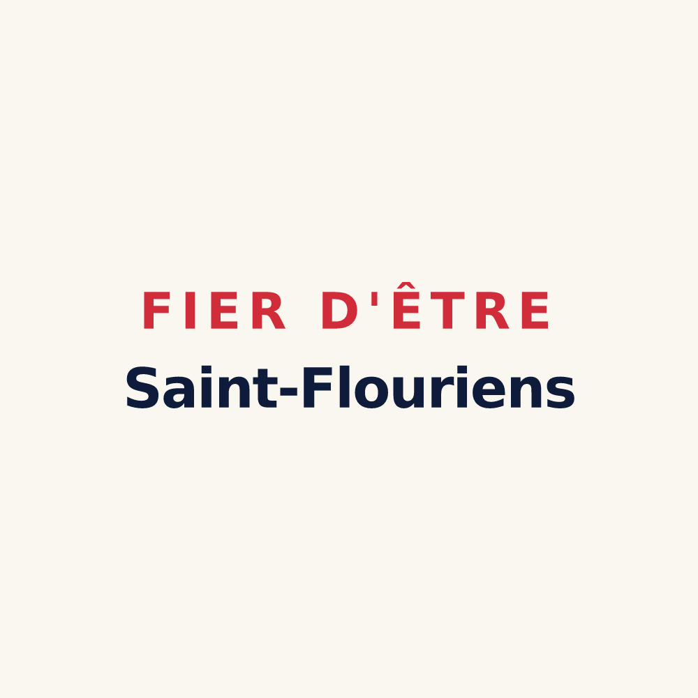 Tasse « Fier d'être Saint-Flouriens » — design pour Saint-Flour-de-Mercoire