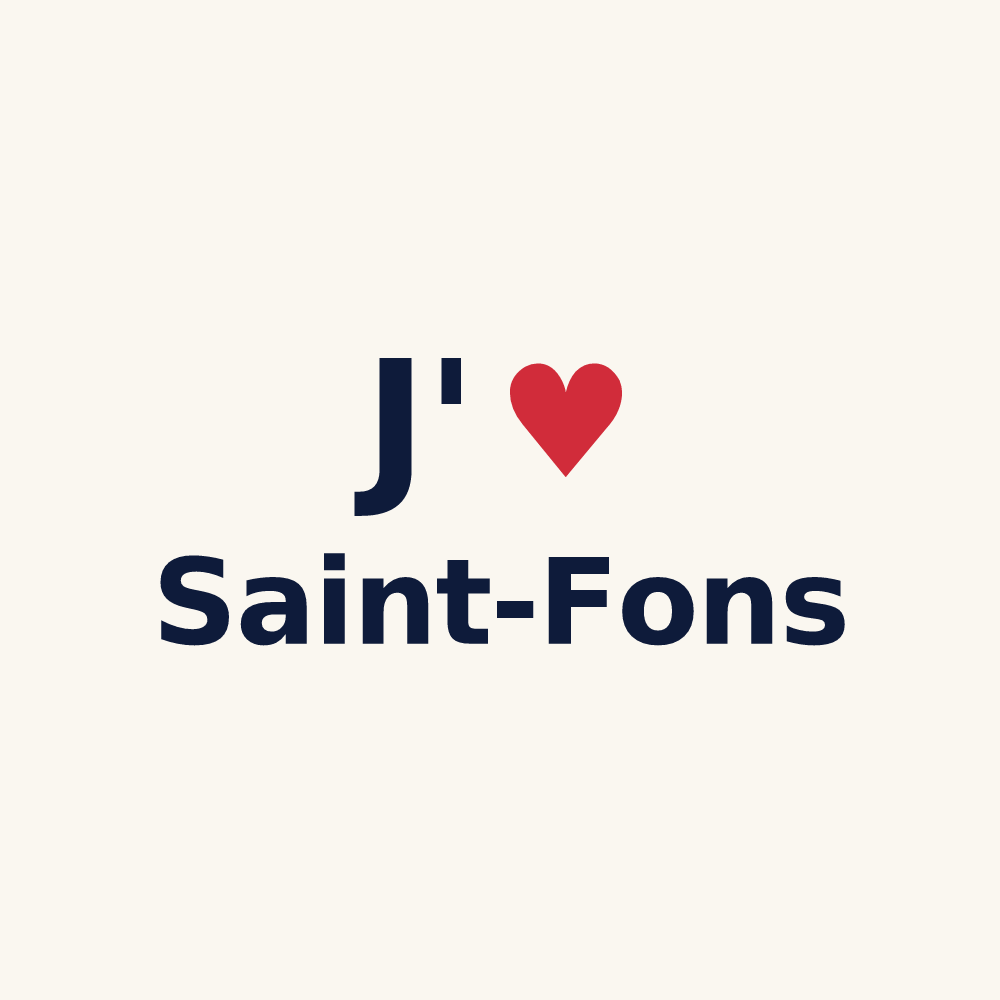 Tasse personnalisée Saint-Fons — design J'aime Saint-Fons