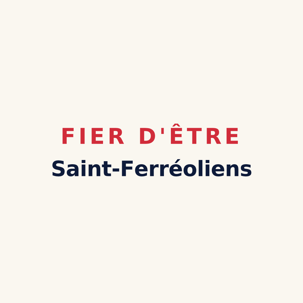 Tasse « Fier d'être Saint-Ferréoliens » — design pour Saint-Forgeot