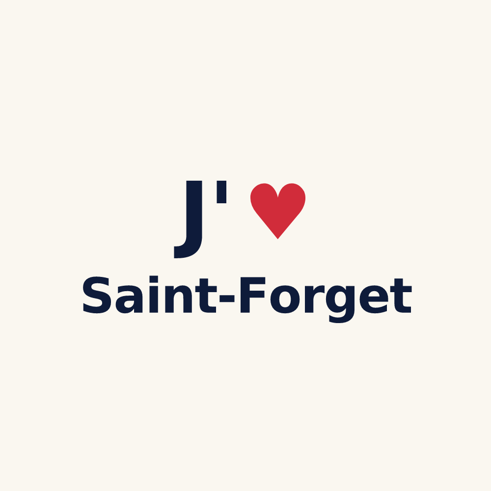 Tasse personnalisée Saint-Forget — design J'aime Saint-Forget