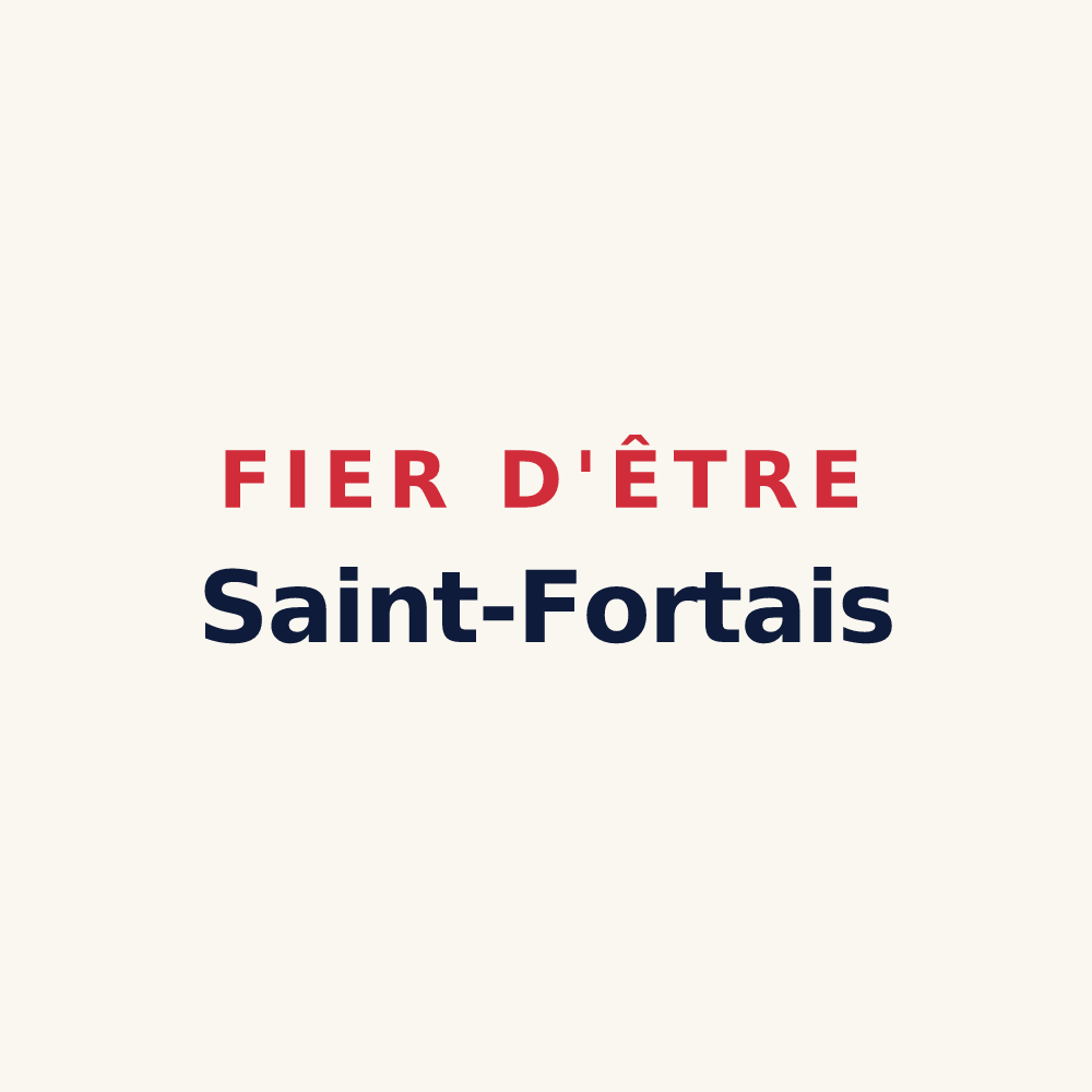 Tasse « Fier d'être Saint-Fortais » — design pour Saint-Fort-sur-le-Né