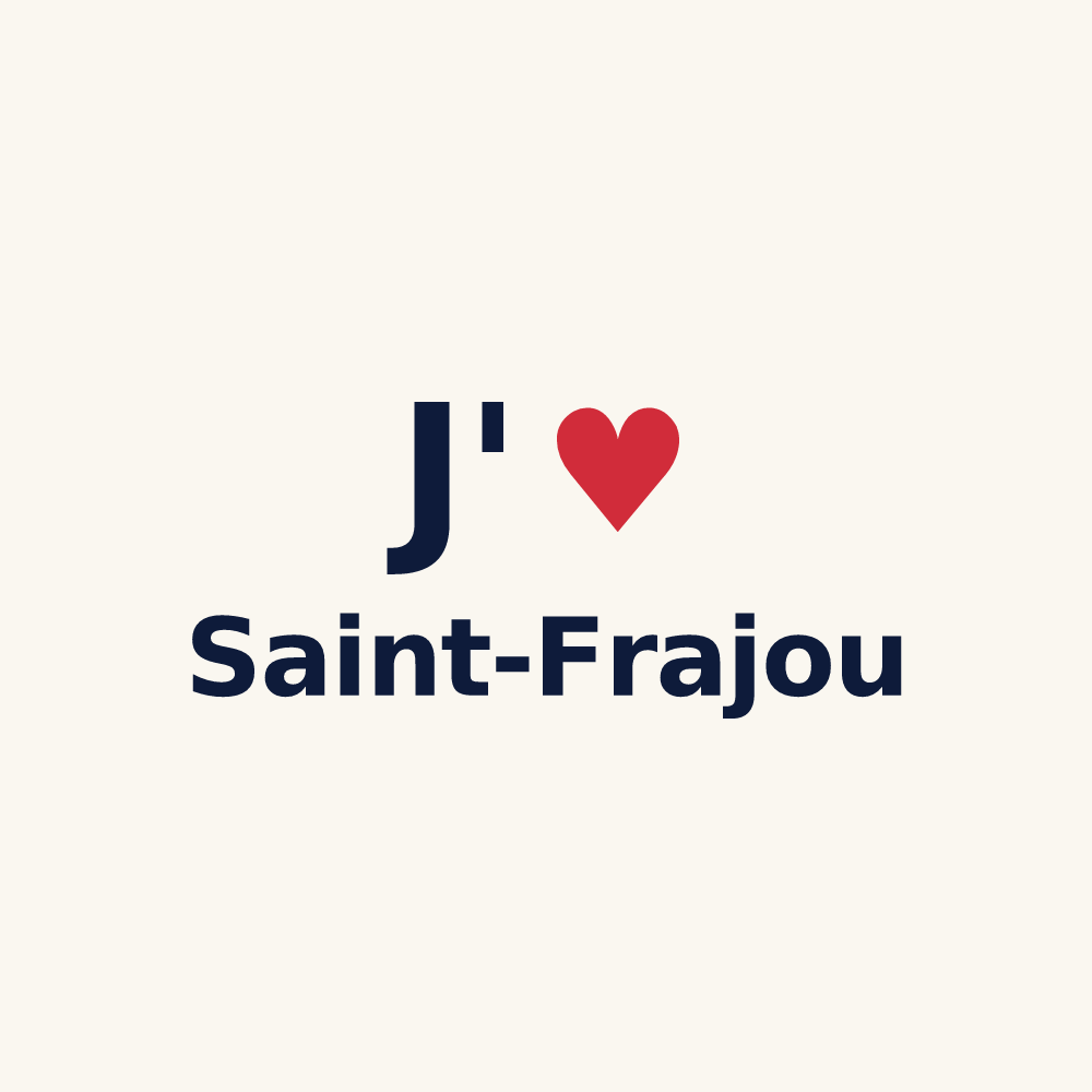 Tasse personnalisée Saint-Frajou — design J'aime Saint-Frajou