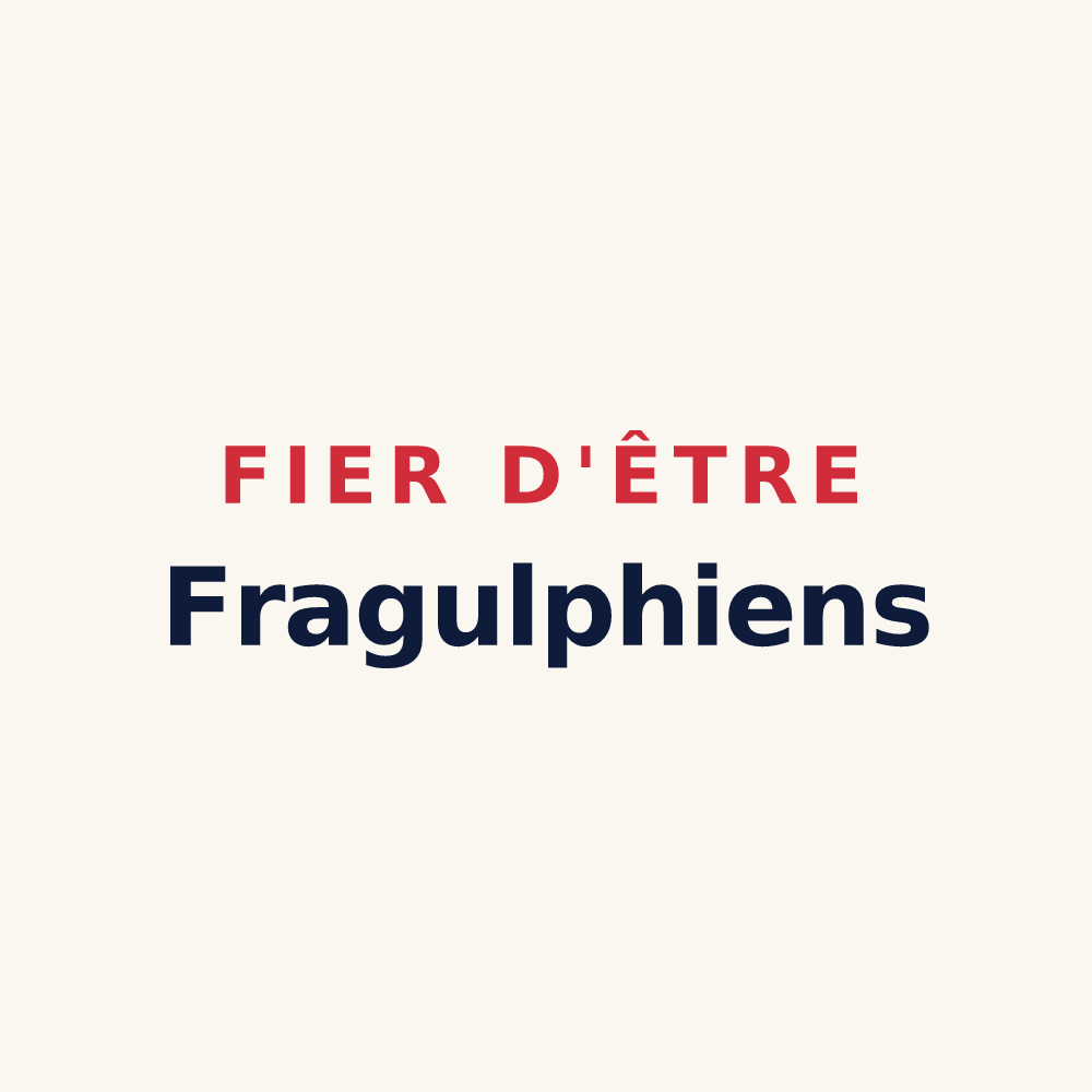 Tasse « Fier d'être Fragulphiens » — design pour Saint-Frajou