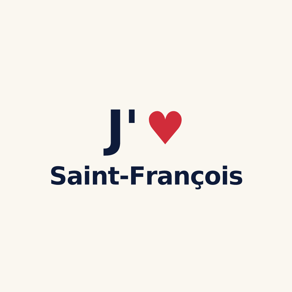 Tasse personnalisée Saint-François — design J'aime Saint-François
