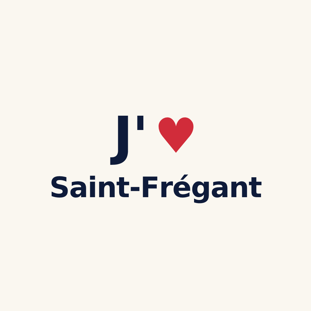 Tasse personnalisée Saint-Frégant — design J'aime Saint-Frégant