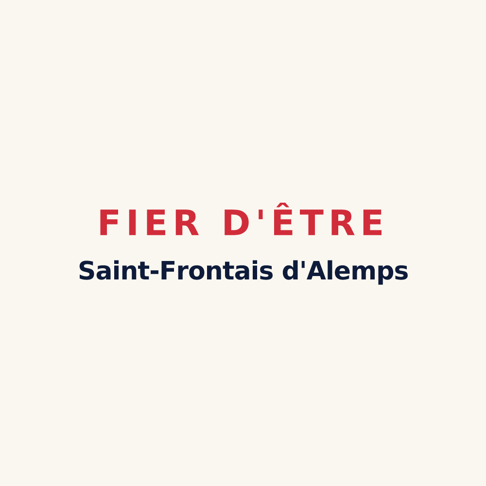 Tasse « Fier d'être Saint-Frontais d'Alemps » — design pour Saint-Front-d'Alemps