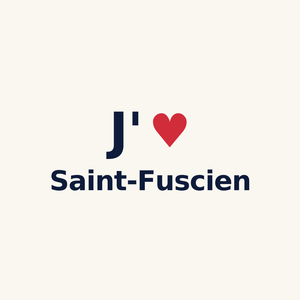 Tasse personnalisée Saint-Fuscien — design J'aime Saint-Fuscien