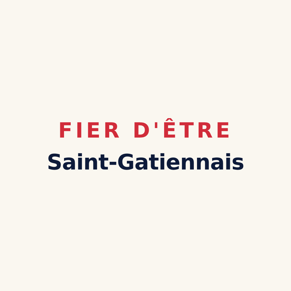 Tasse « Fier d'être Saint-Gatiennais » — design pour Saint-Gatien-des-Bois