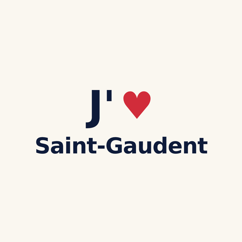 Tasse personnalisée Saint-Gaudent — design J'aime Saint-Gaudent