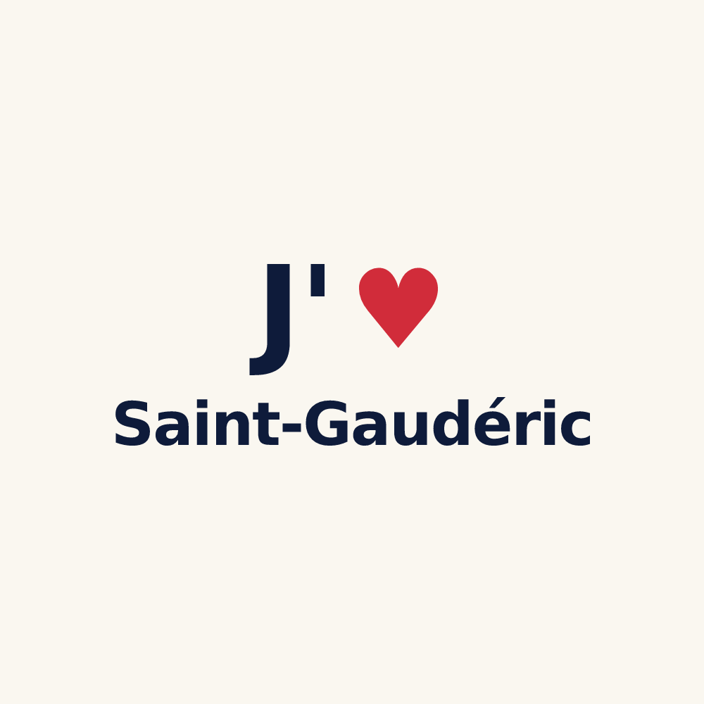 Tasse personnalisée Saint-Gaudéric — design J'aime Saint-Gaudéric
