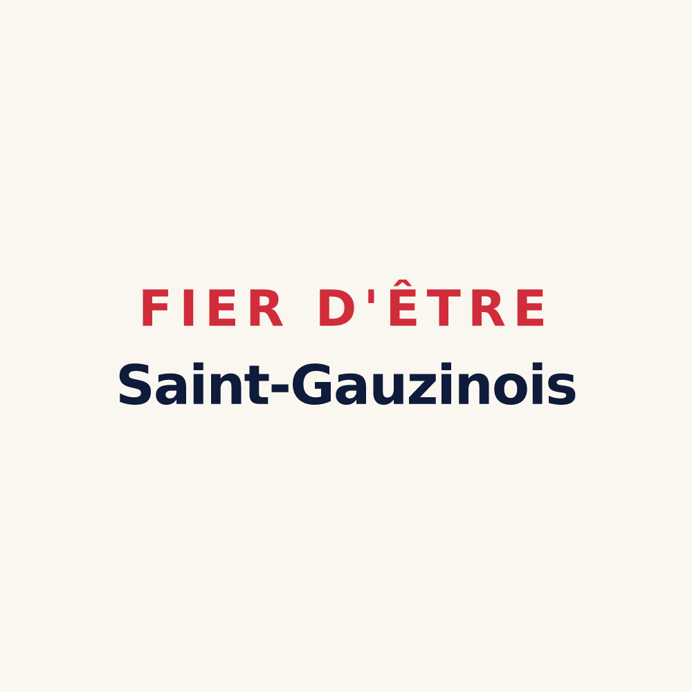 Tasse « Fier d'être Saint-Gauzinois » — design pour Saint-Gauzens