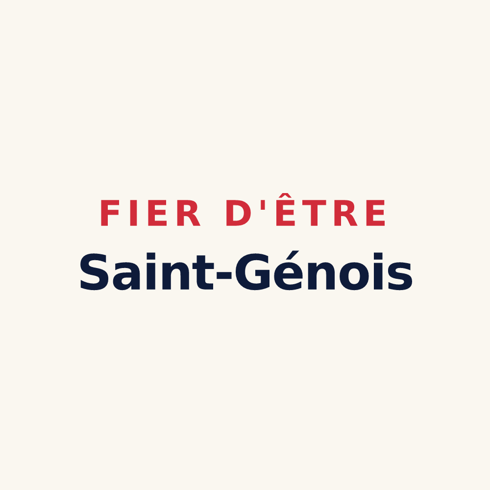 Tasse « Fier d'être Saint-Génois » — design pour Saint-Gein
