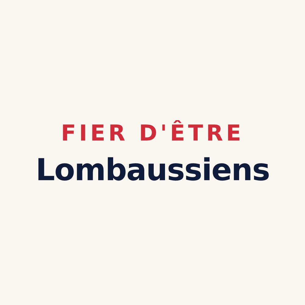 Tasse « Fier d'être Lombaussiens » — design pour Saint-Genès-de-Lombaud