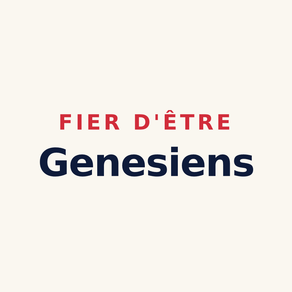 Tasse « Fier d'être Genesiens » — design pour Saint-Genest-Malifaux