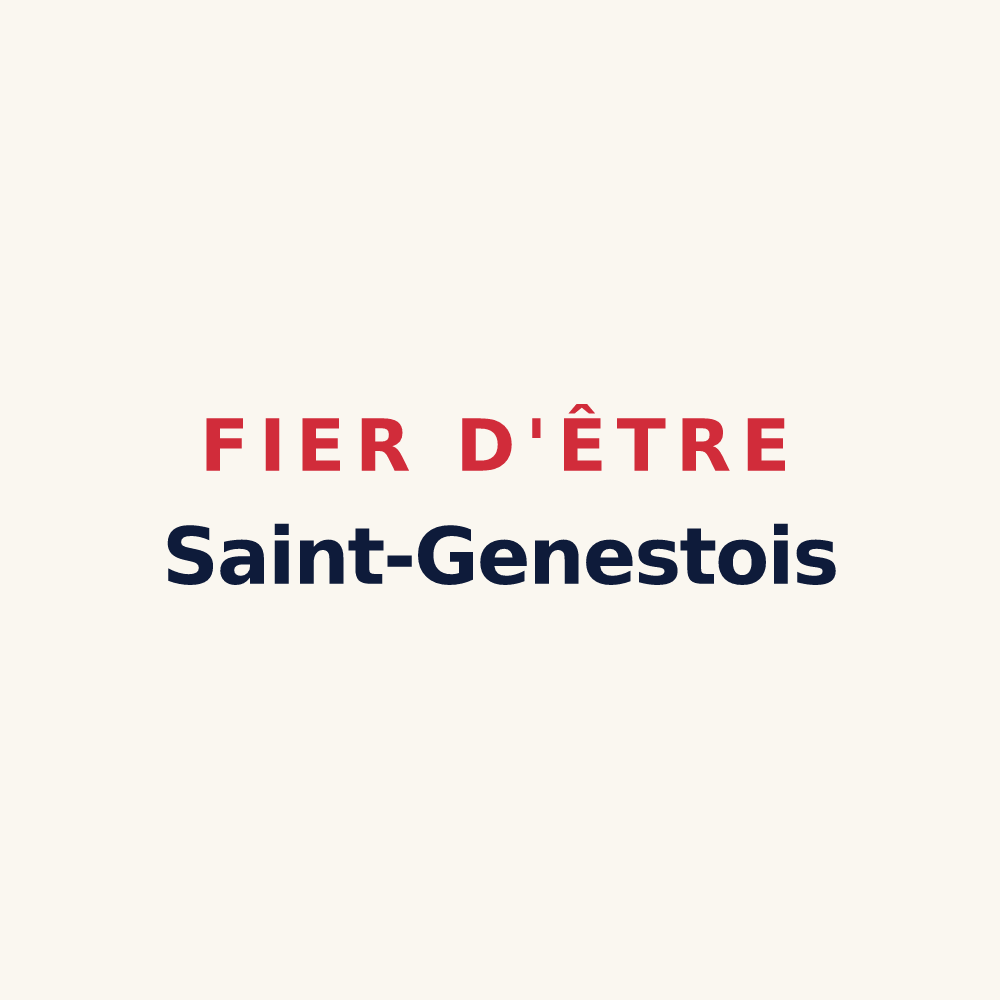 Tasse « Fier d'être Saint-Genestois » — design pour Saint-Genest