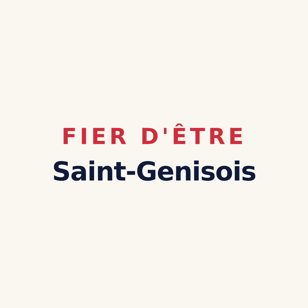 Tasse « Fier d'être Saint-Genisois » — design pour Saint-Geniès-Bellevue