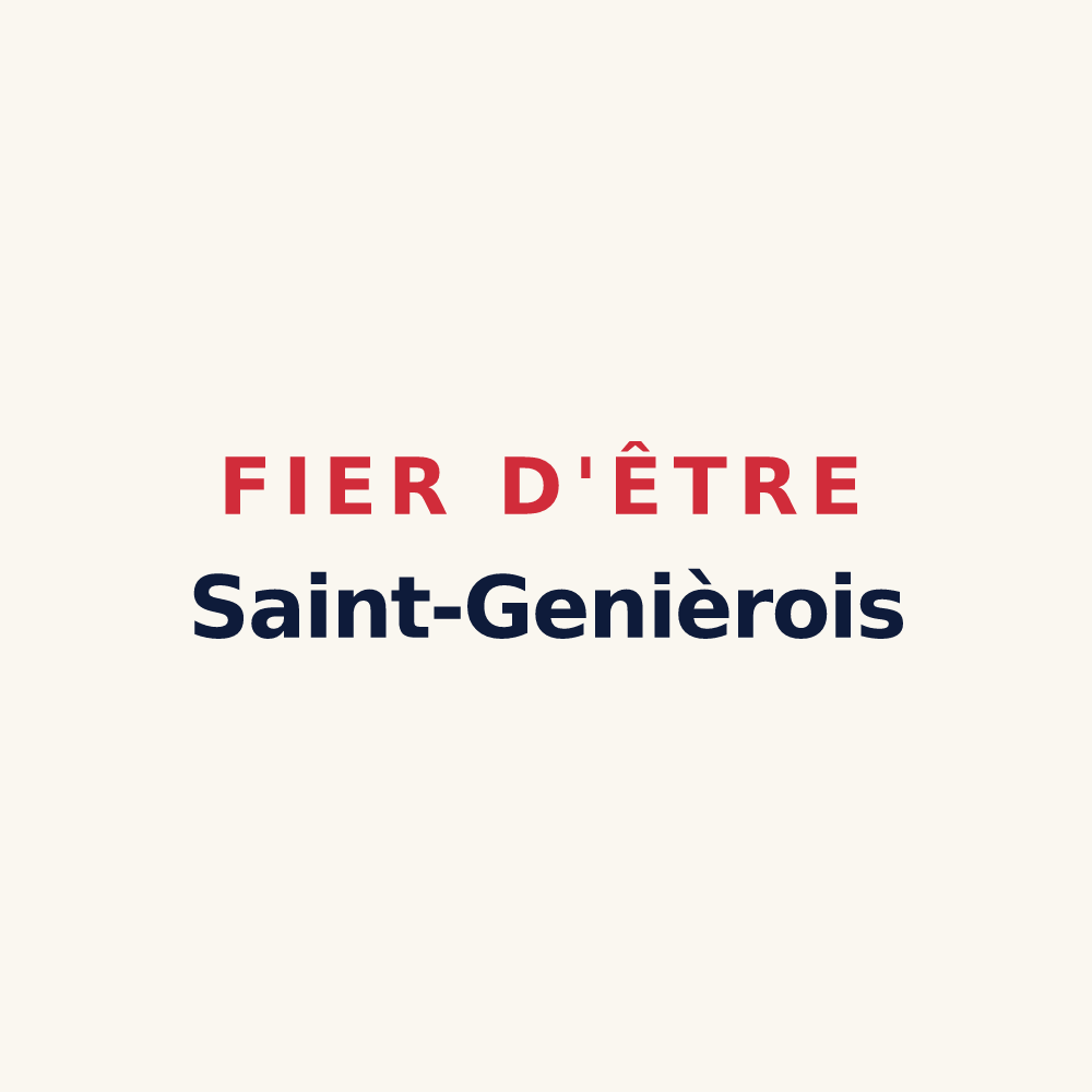 Tasse « Fier d'être Saint-Genièrois » — design pour Saint-Geniès-de-Comolas