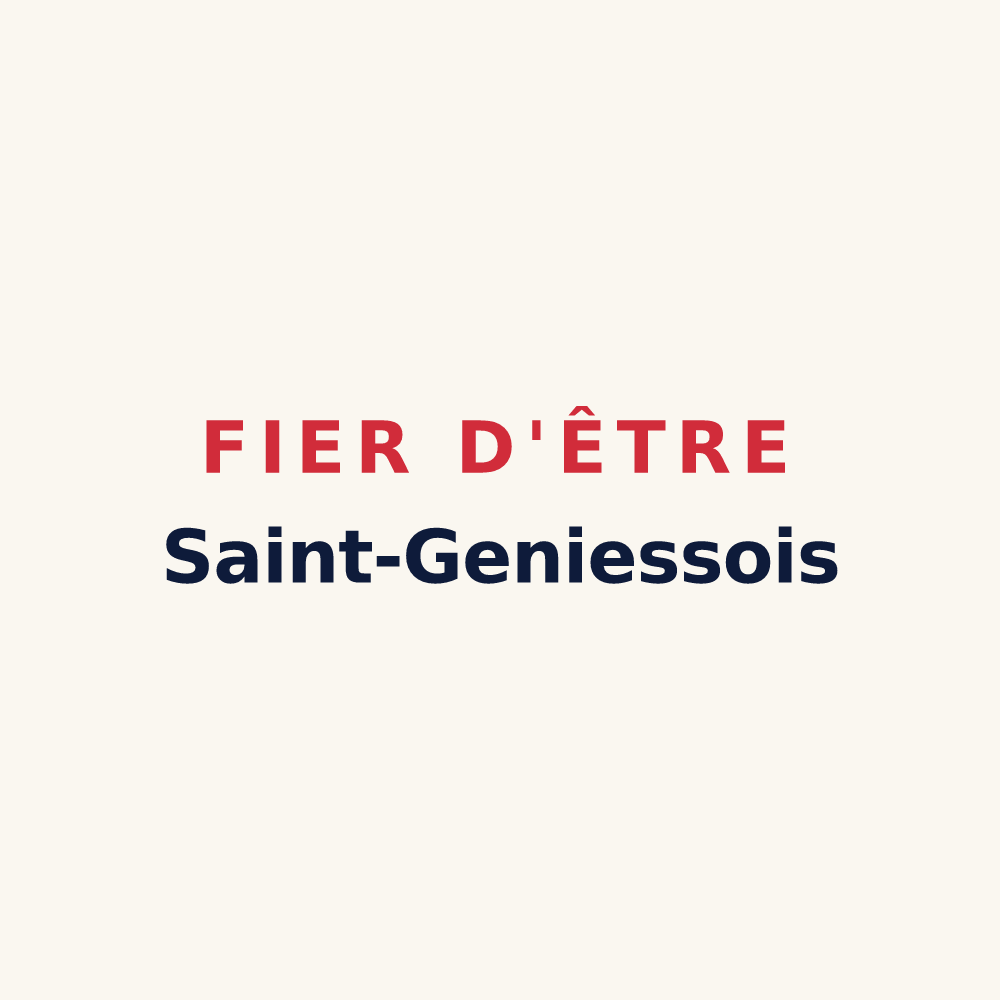 Tasse « Fier d'être Saint-Geniessois » — design pour Saint-Geniès-de-Fontedit