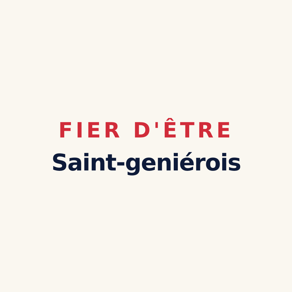 Tasse « Fier d'être Saint-geniérois » — design pour Saint-Geniès-des-Mourgues