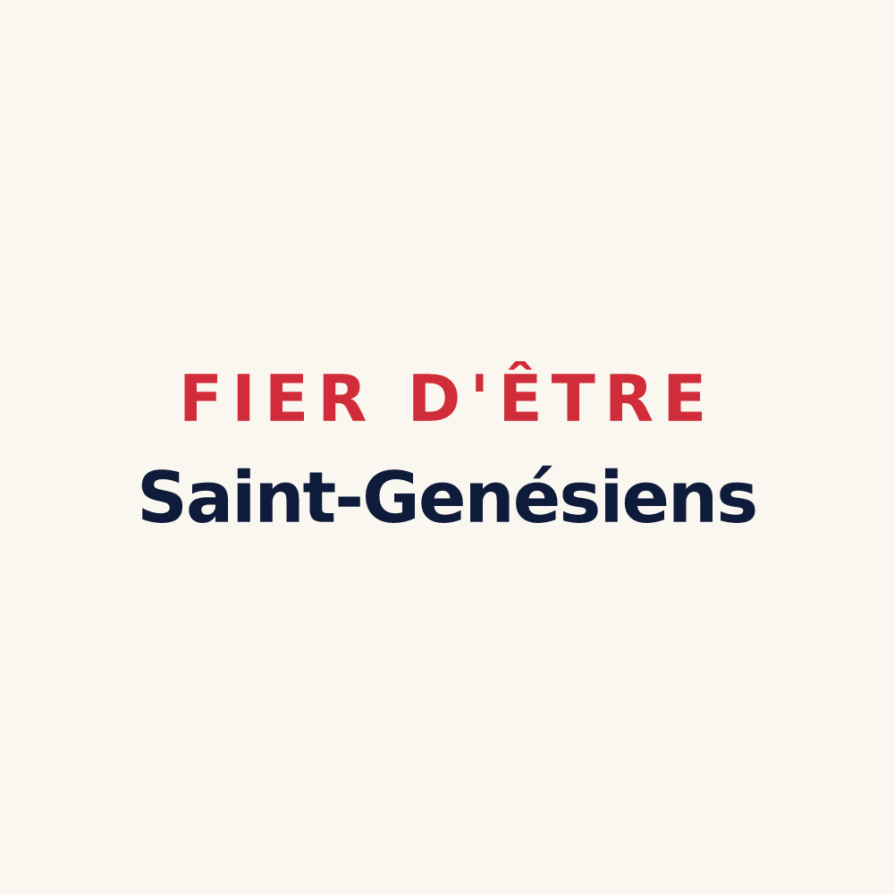 Tasse « Fier d'être Saint-Genésiens » — design pour Saint-Genis-de-Saintonge
