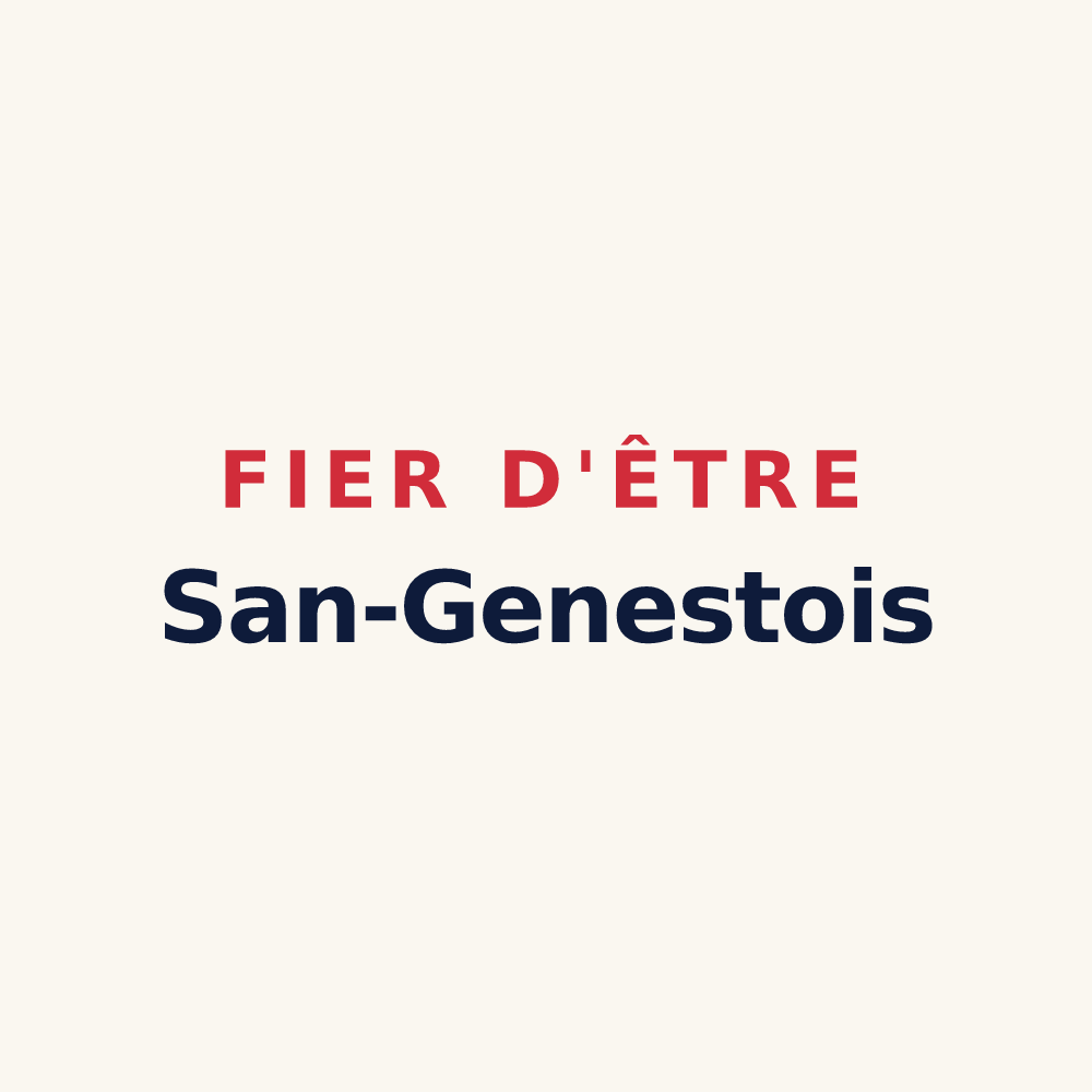 Tasse « Fier d'être San-Genestois » — design pour Saint-Genix-les-Villages