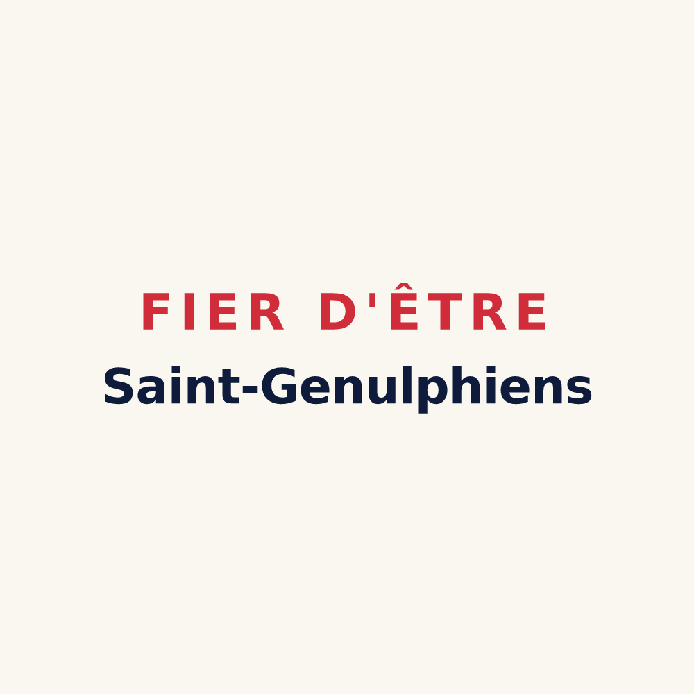 Tasse « Fier d'être Saint-Genulphiens » — design pour Saint-Genou