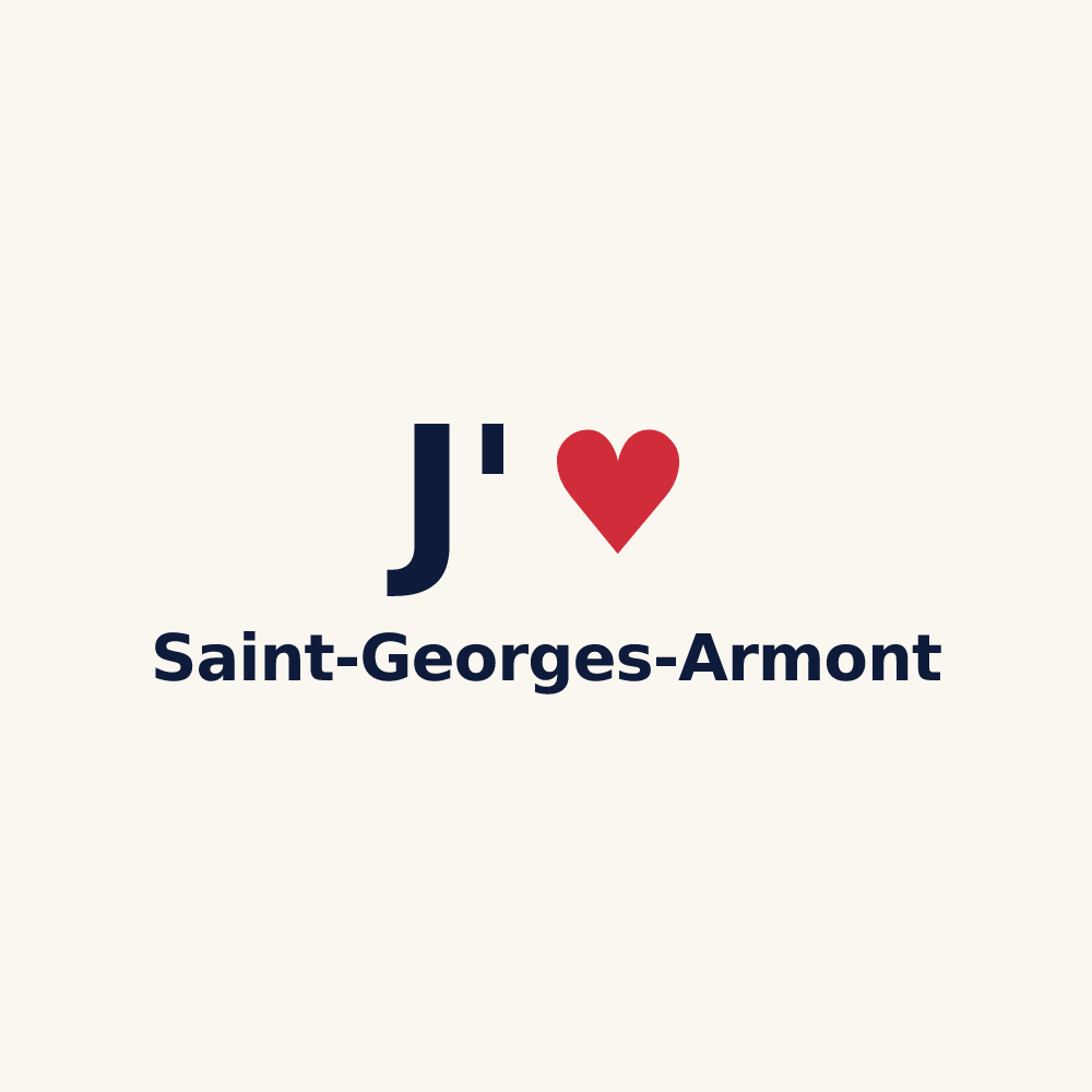 Tasse personnalisée Saint-Georges-Armont — design J'aime Saint-Georges-Armont