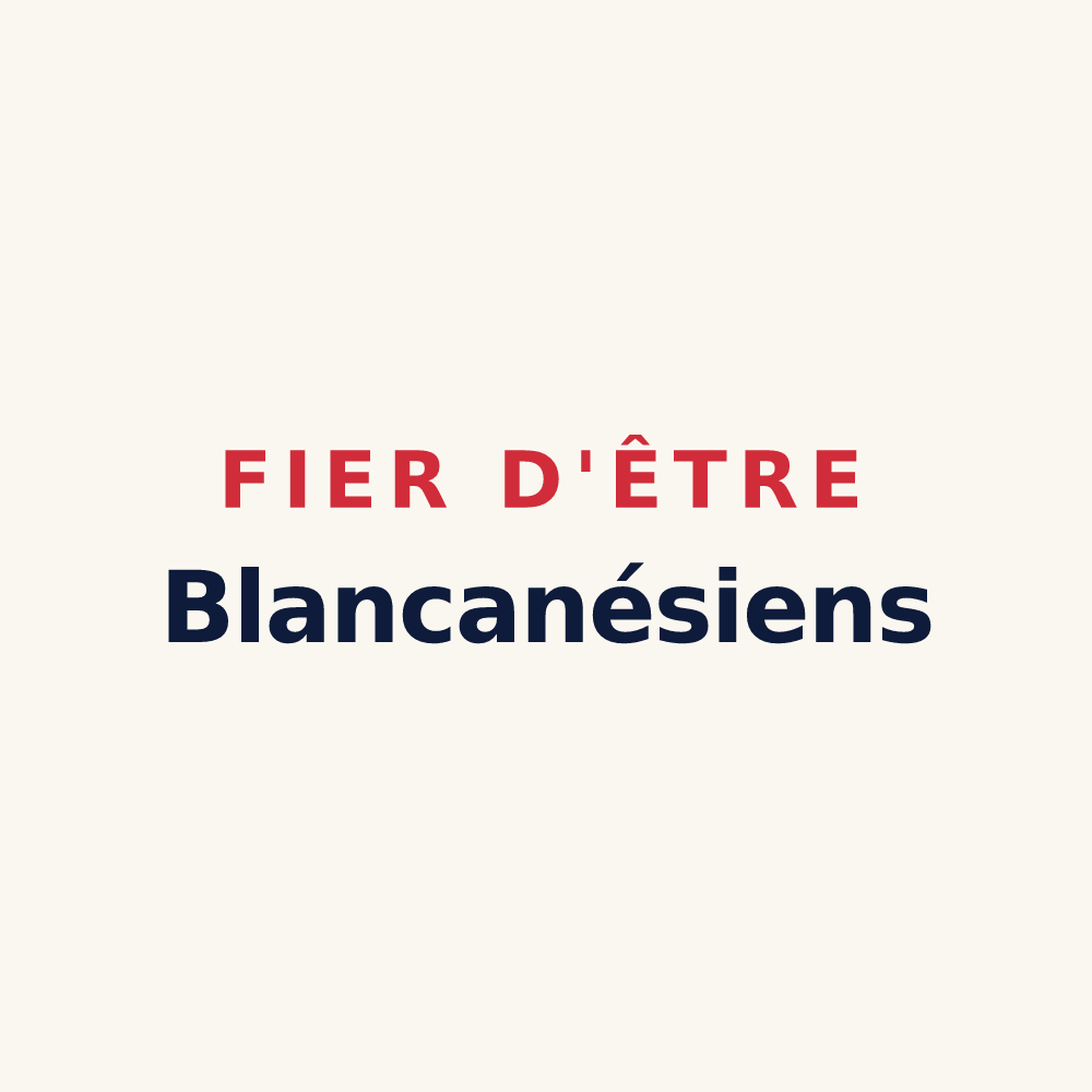 Tasse « Fier d'être Blancanésiens » — design pour Saint-Georges-Blancaneix
