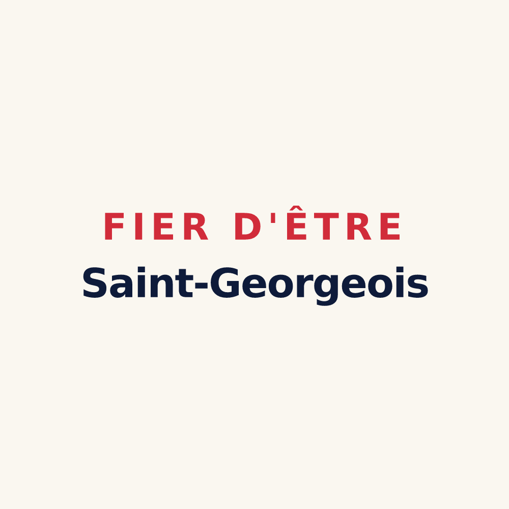 Tasse « Fier d'être Saint-Georgeois » — design pour Saint-Georges-d'Espéranche