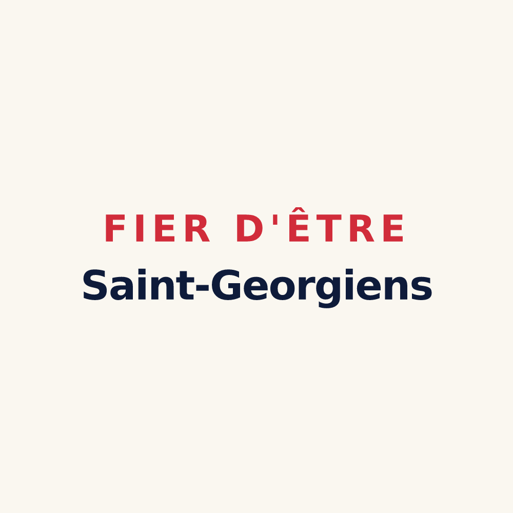 Tasse « Fier d'être Saint-Georgiens » — design pour Saint-Georges-le-Gaultier