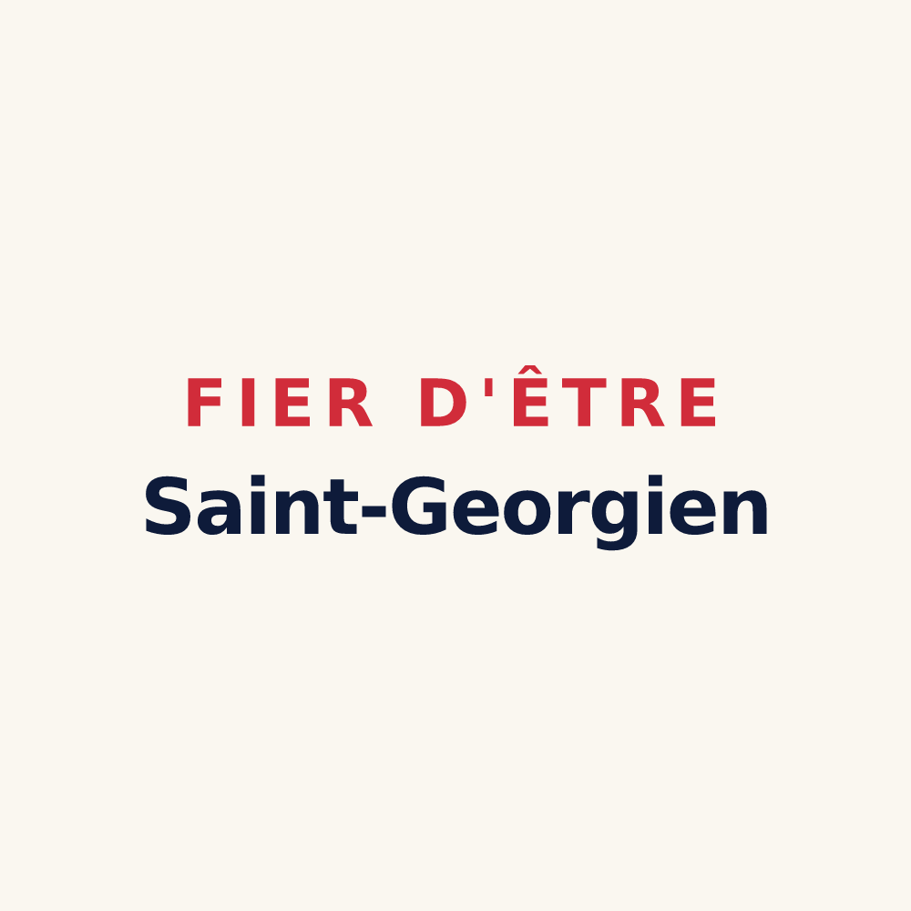 Tasse « Fier d'être Saint-Georgien » — design pour Saint-Georges-sur-Eure