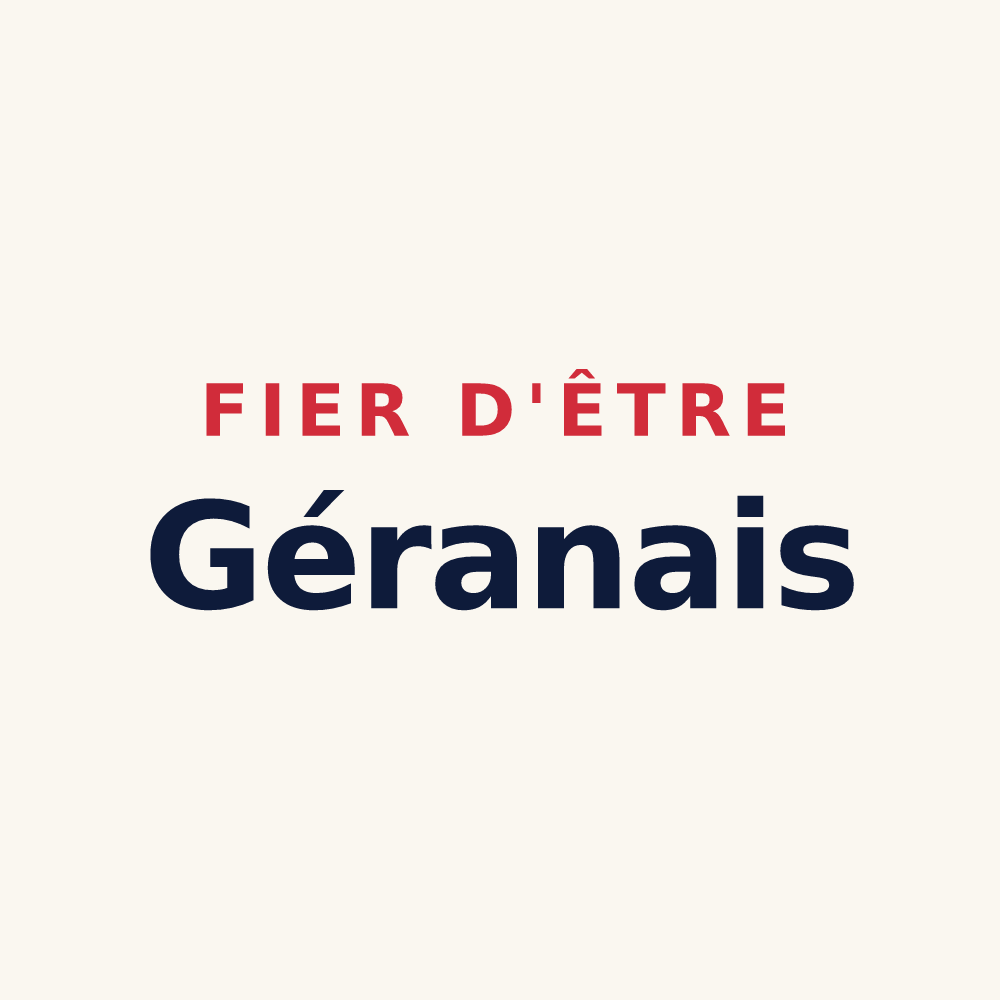 Tasse « Fier d'être Géranais » — design pour Saint-Gérand-Croixanvec