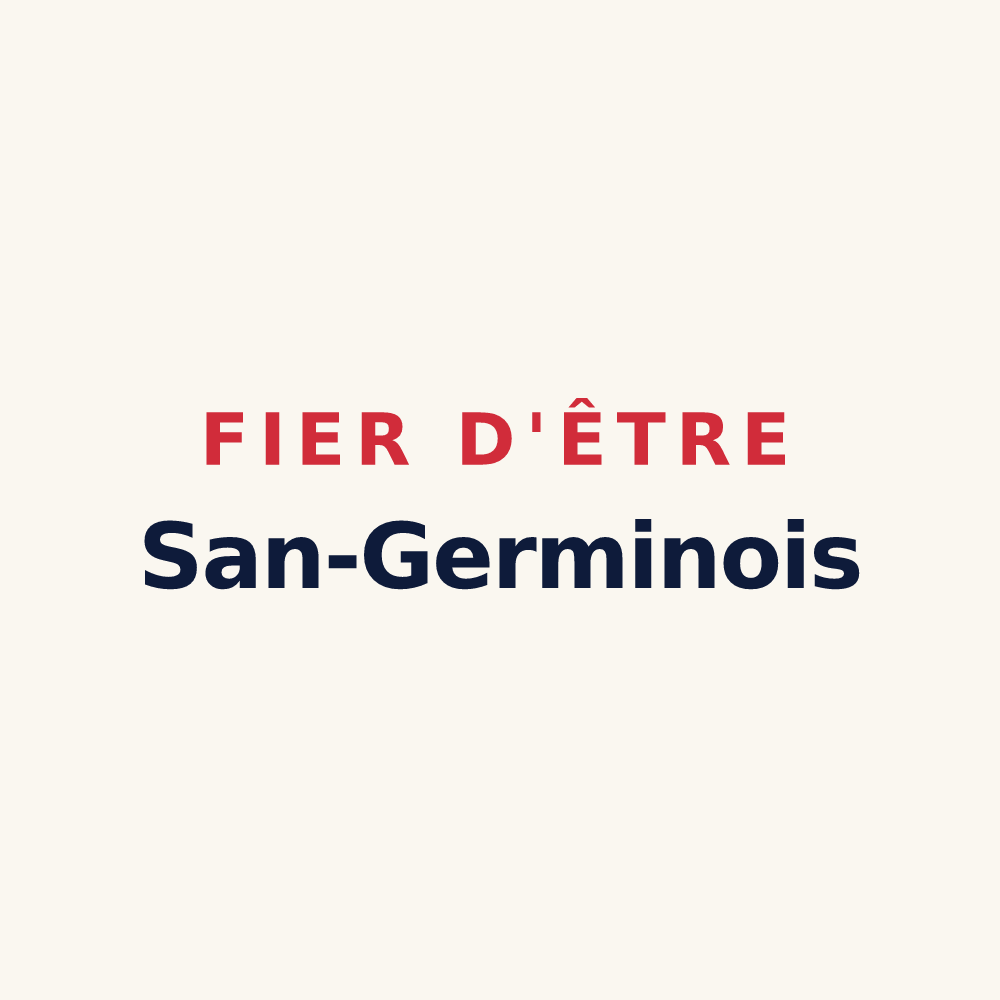 Tasse « Fier d'être San-Germinois » — design pour Saint-Germain-de-Joux