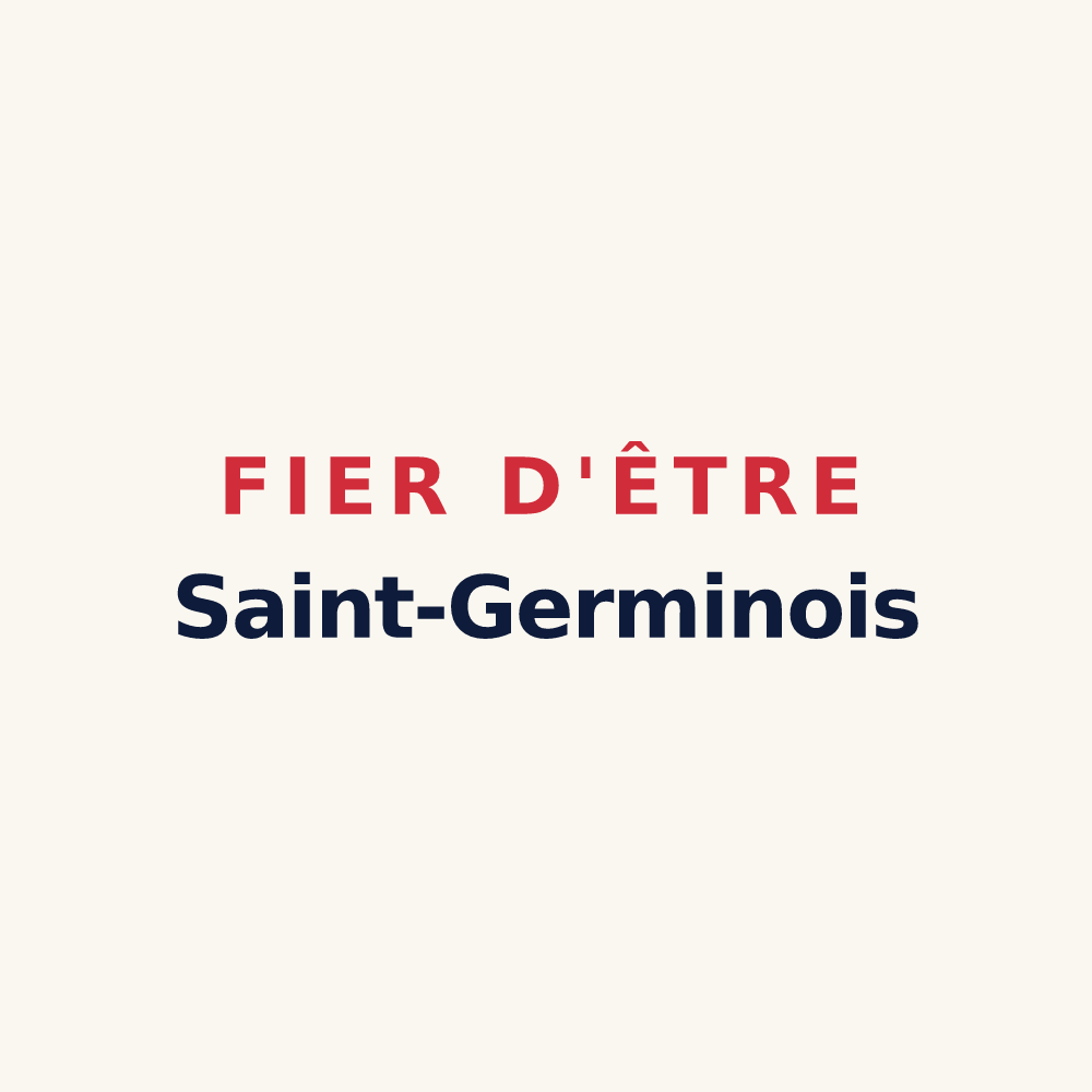 Tasse « Fier d'être Saint-Germinois » — design pour Saint-Germain-de-la-Coudre