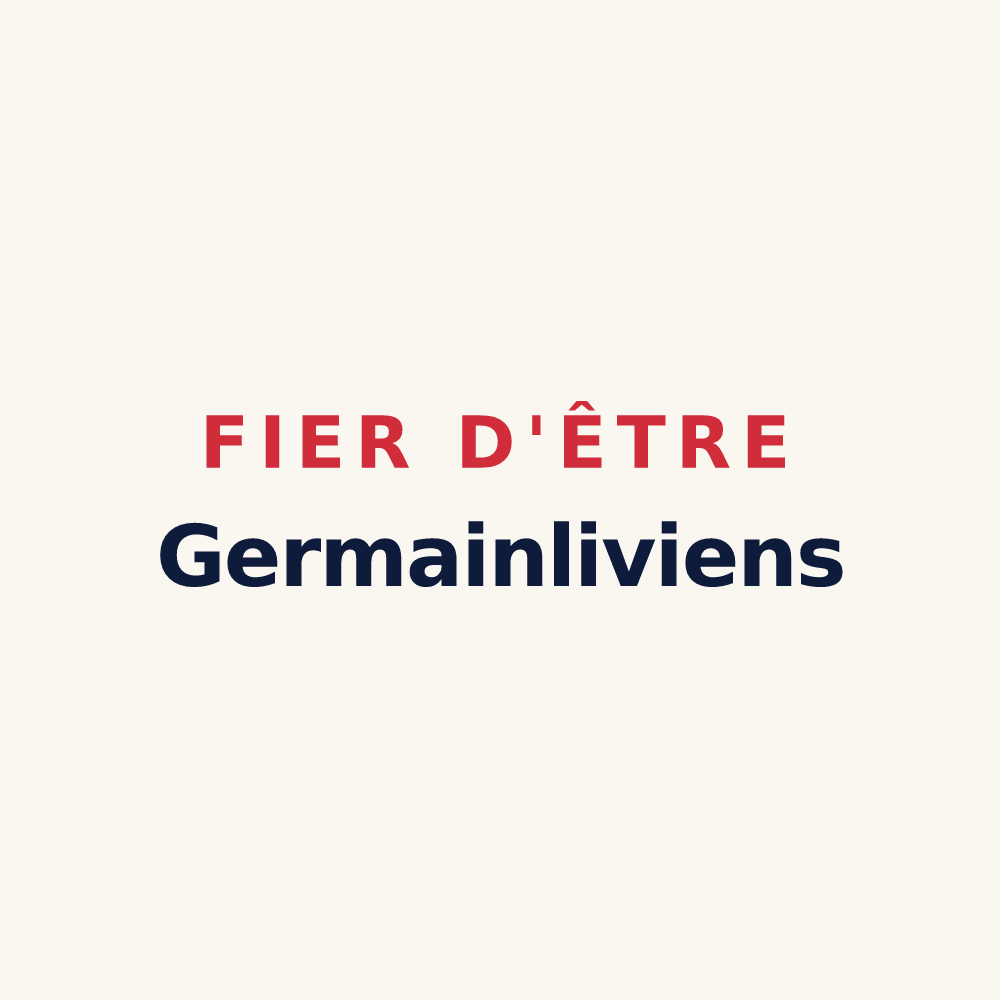 Tasse « Fier d'être Germainliviens » — design pour Saint-Germain-de-Livet