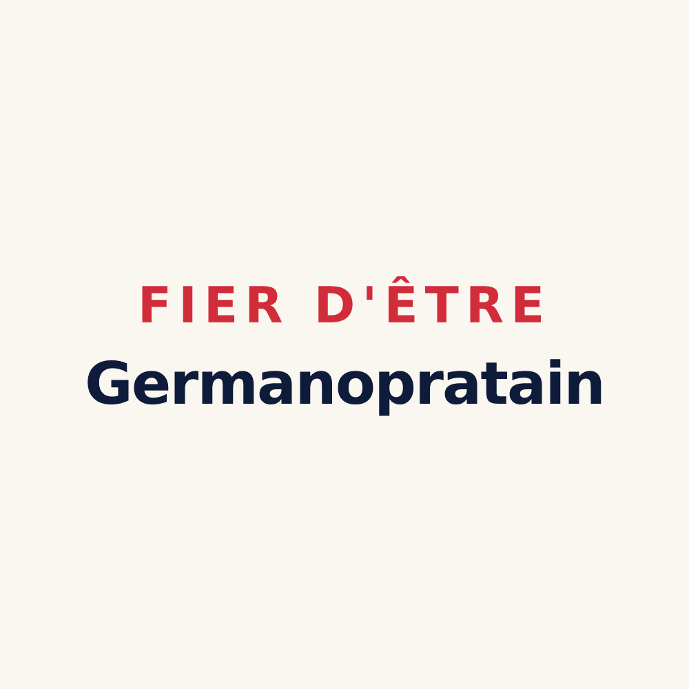 Tasse « Fier d'être Germanopratain » — design pour Saint-Germain-des-Prés