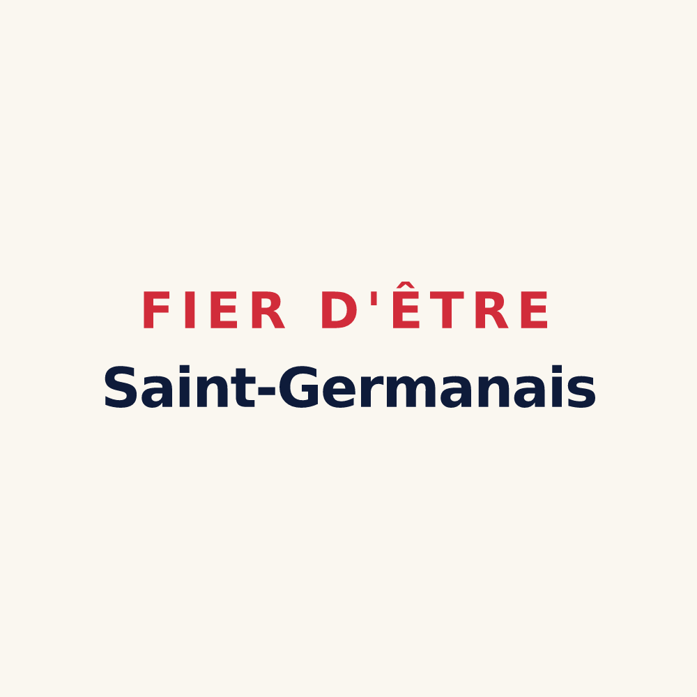 Tasse « Fier d'être Saint-Germanais » — design pour Saint-Germain-du-Teil