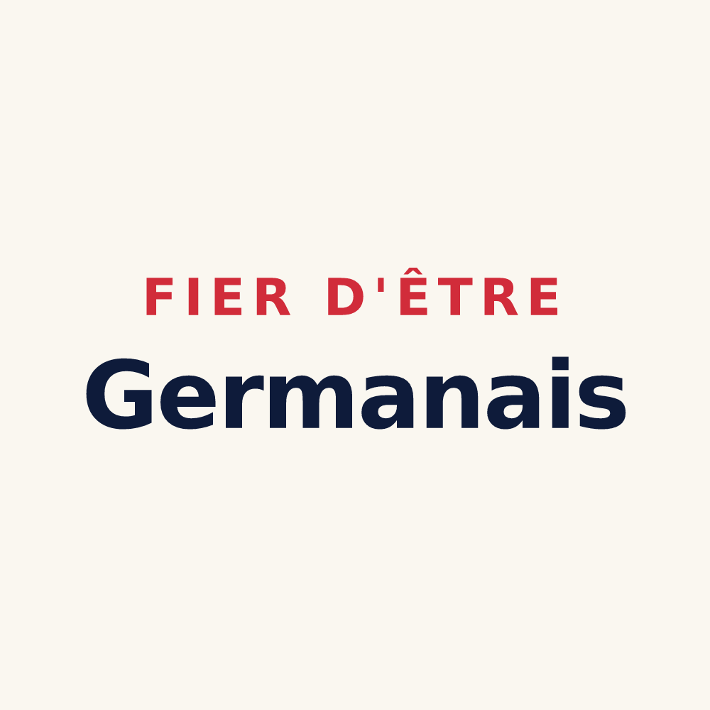 Tasse « Fier d'être Germanais » — design pour Saint-Germain-en-Coglès